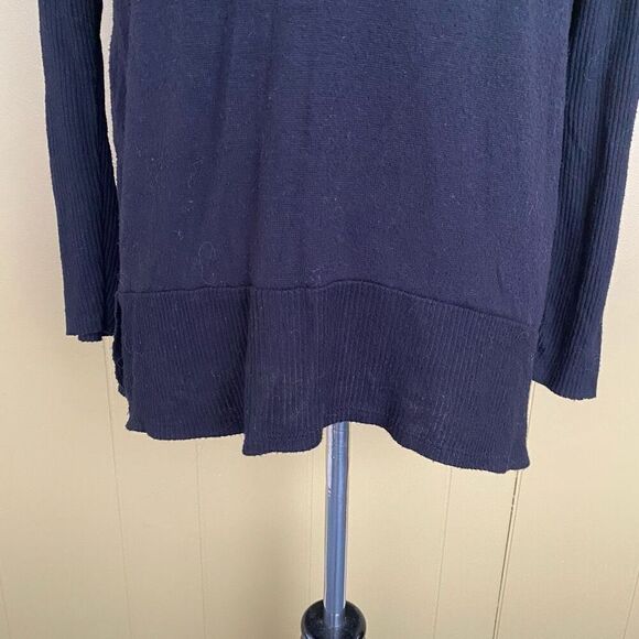 Time & Tru women S scoopneck batwing loose fit longsleeve sweater black - Picture 2 of 12